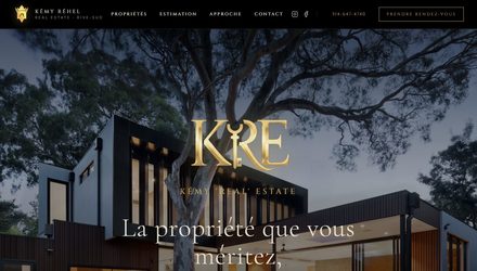 Kémy Réhel, courtier immobilier : site bilingue sur mesure Kémy Réhel, courtier immobilier : site bilingue sur mesure